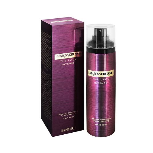 Marco Serussi The Lady Intense EDP 100ml Hair Mist – aromatic scented hair mist that moisturizes, softens, and leaves hair shiny and fragrant, designed for confident women at Beautika Shop