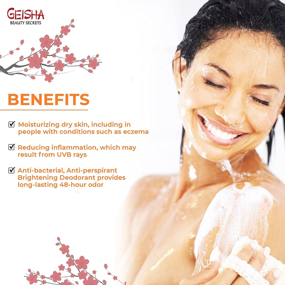 Geisha Beauty Secret Shower Gel | 33 Fl oz / 1000 ml | with Kojic Acid and Shea Butter, Skincare