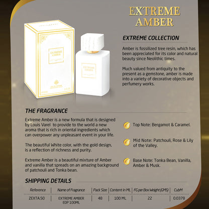 Louis Varel, Extreme Amber EDP 100ml Perfume