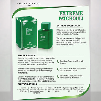 Louis Varel, Extreme Patchouli EDP 100ml Perfume